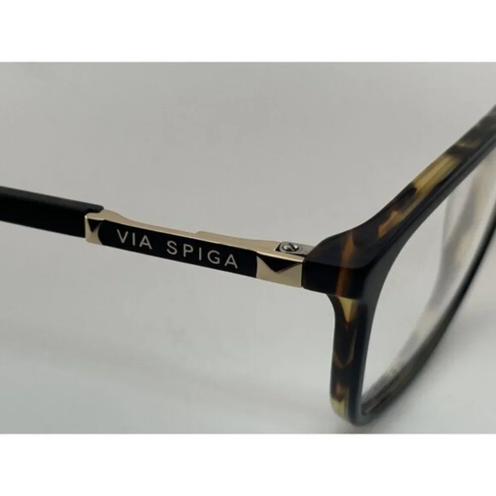 VIA SPIGA Zyloware Evangelina 500 - 135 Tortoise Plastic Eyeglass Frames - Picture 4 of 6